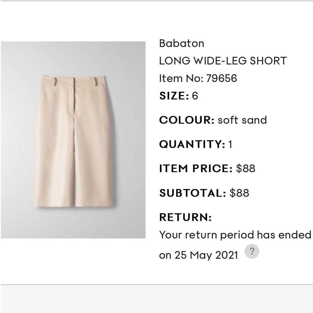 Babaton Vegan Leather Wide Leg Long Short Size 6